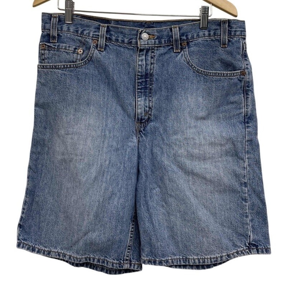 Levi's 550 Relaxed Fit Denim Shorts Mens 36 Blue Made in‎ USA Vintage 35550-4013